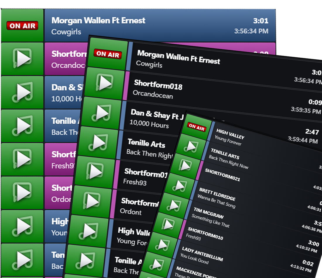 OnCue stack themes